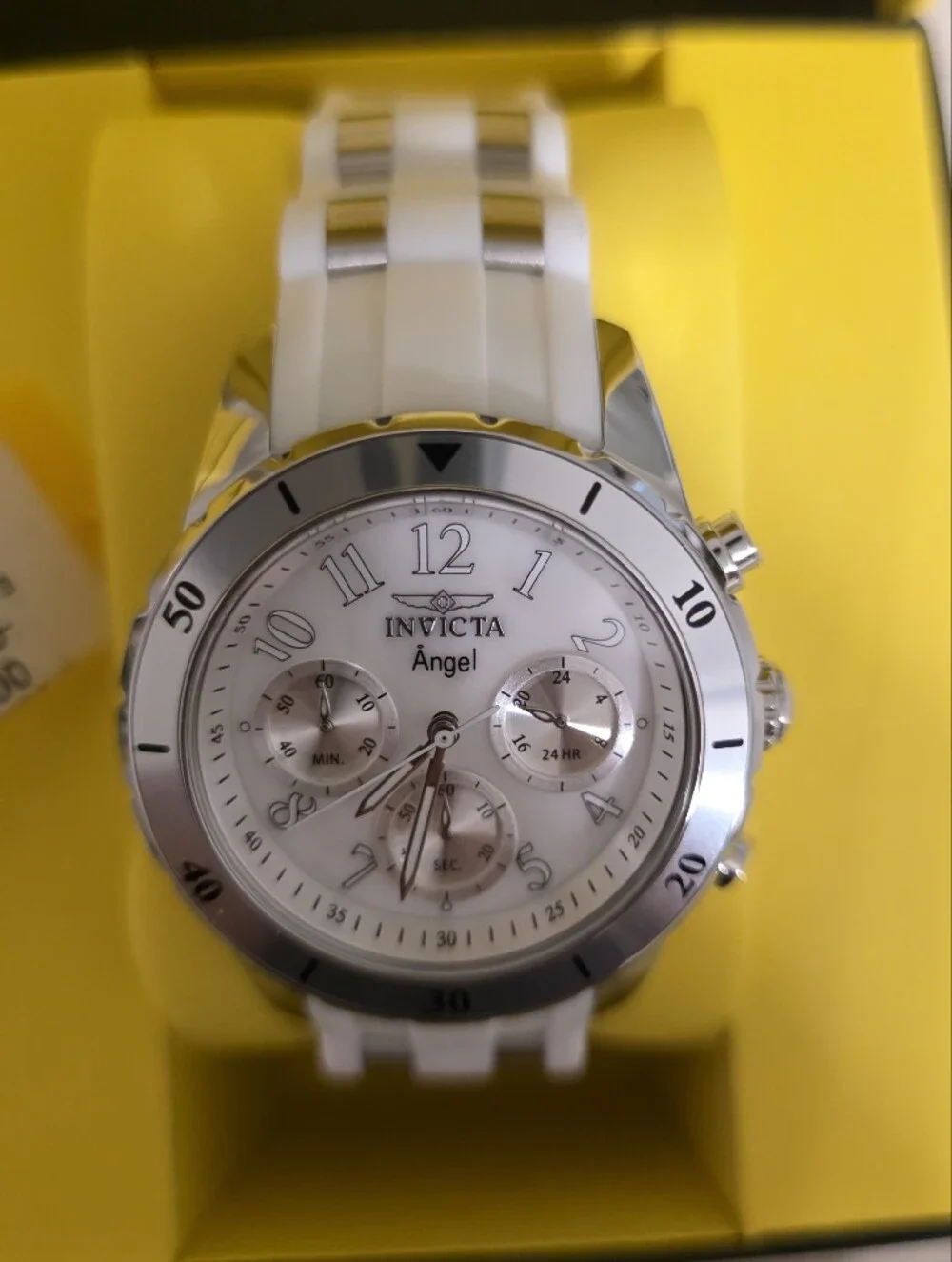 443. Invicta Angel Zenthia Women's Watch - 40mm. Steel, White (37347)